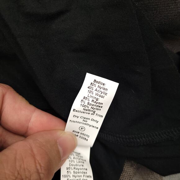 Vintage Weston Wear Anthropologie Lace Dress w/ Tulle Skirt Sz Large Whimsigoth - Picture 10 of 16